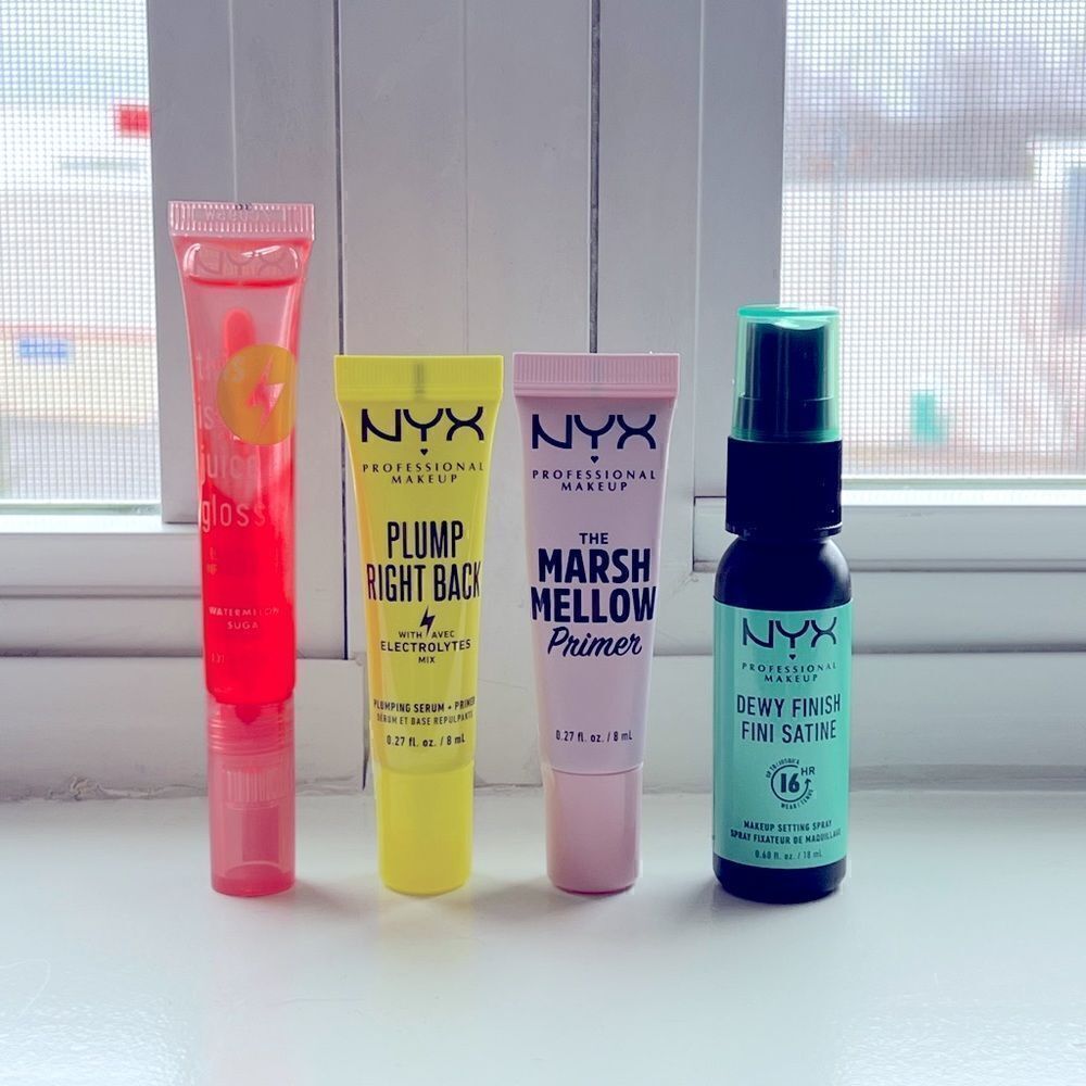NYX Professional, Marshmellow Primer, Gloss, plumping serum, Dewy Finish